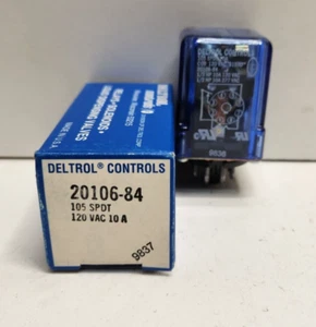 ¡NUEVO EN CAJA! DELTROL 105 SPDT 120V BOBINA RELÉ 20106-84 - Imagen 1 de 2