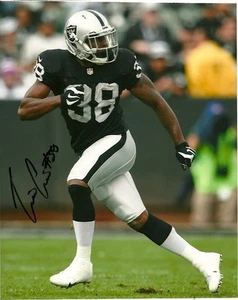 TJ CARRIE Signed Autographed 8x10 Photo Oakland Raiders  - Picture 1 of 1
