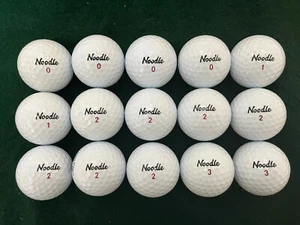 15 MAXFLI NOODLE LONG & SOFT GOLF BALLS - MINT/NEAR MINT - BALLS IN PHOTOS (C) - Picture 1 of 3