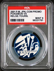 Pokemon 2001 PSA 9 MINT VS Series Release Tournament Japanese Promo Coin - Picture 1 of 2