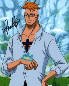 Foto firmada por Kyle Phillips One Piece 8x10 autógrafo certificado por la JSA - Imagen 1 de 3
