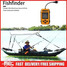 Portable 100m Wired Sonar Sensor LCD Fish Finder Depth Locator Echo Sounder