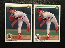 Mark Langston CALIFORNIA ANGELS Lot of 2 UPPERDECK 1990 High Series Free Ship