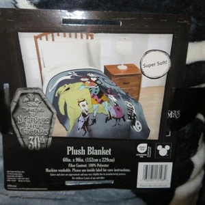 Zero Jack Disney Nightmare Before Christmas Plush Blanket Throw 60"x90" NEW - Picture 1 of 9