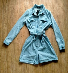 Sportsgirl Denim Jumpsuit with Sleeves BNWT Size 8 - Picture 1 of 5