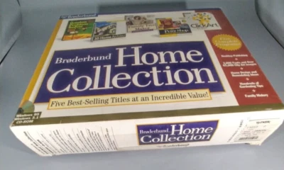 Broderbund Home Collection Five Best Selling Titles Windows 95 Some Box Damage - Image 1 of 4