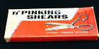 Vintage Dressmaker 7 Inch Pinking Shears Sewing Scissors in Original Box.