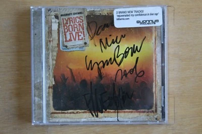 Lyrics Born ‎– Overnite Encore: Lyrics Born Live!  *SIGNED*    (Box C541) - Image 1 of 3