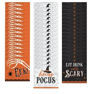 Wicked Halloween Hocus Pocus EEK Eat Drink an Be Scary Beverage Napkins Paper 48 - Picture 1 of 6