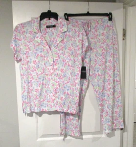 Lauren Ralph Lauren Womens Classic luxurious soft pajamas size M floral print - Picture 1 of 5