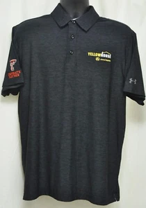 YellowHouse JOHN DEERE Under Armour Texas Tech Large L Dark Gray Polo Golf Shirt - Picture 1 of 7