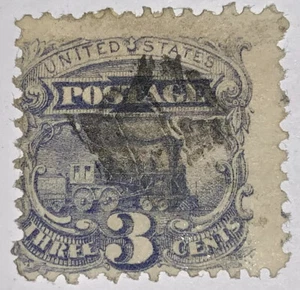 TRAVELSTAMPS:1869 US Stamps Scott # 114 Locomotive The Pictorials used NG - Picture 1 of 6