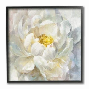 Stupell Industries Delicate Flower Petals Soft White Yellow Painting Designed... - Picture 1 of 6