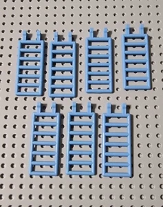 Lego Zaun Leiter Gitterzaun 7x3 hell blau 7 Stück 6020 A061 - Bild 1 von 1