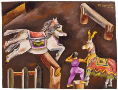 Circus Horses  : Maria Izquierdo : 1940 :  Archival Quality  Art Print - Image 1 of 2