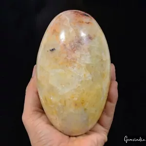 Enorme piedra pulida ovalada lingam maestro sanador aventurina natural de 6 pulgadas 1,7 kilos - Imagen 1 de 8