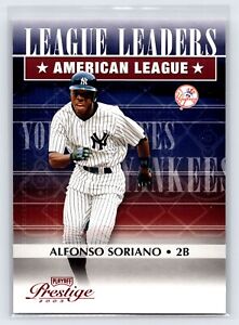 ALFONSO SORIANO 2003 Playoff Prestige League  Leaders #LL-4 Yankees 1332/2002