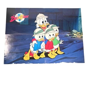 Vintage 1987 DuckTales Fold-Out Poster Disney Magazine Insert Duck Tales Scrooge - Picture 1 of 7
