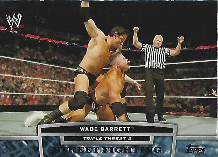 Wade Barrett Triple Threat 2 Street Fighting 2013 WWE Trading Card TT6-2  - Image 1 of 1