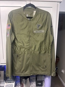 Atlanta Falcons Salute To Service Nike Green Jacket Size Medium - Picture 1 of 4