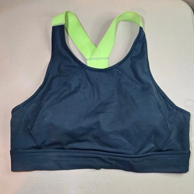 Athleta Rise Up Athletic Sports Bra in Supersonic Green Women's Size Small - Image 1 of 4