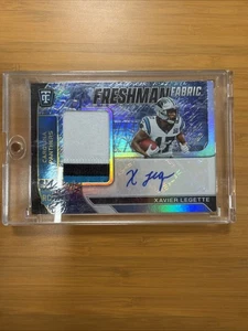 2024 Panini Totally Certified Freshman Fabric Signatures Xavier Legette #FFS-XLE - Bild 1 von 2