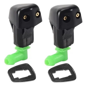 Set 2 Windshield Washer Nozzle Front L/R Dual Holes Fits: Honda Civic  1988-1991 - Bild 1 von 10