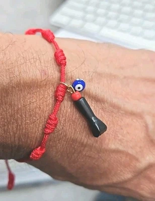PULSERA OJO TURQUESA AZUL AJUSTABLE PROTECCIÓN Y SUERTE INSTRUCCIONES INCLUIDAS Foto 1 de 2