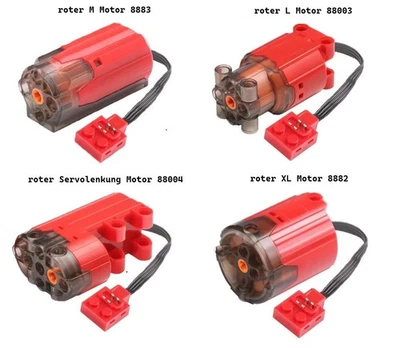 Roter M L XL Servo Motor für Technic-Modelle kompatibel mit Power Functions - Bild 1 von 4