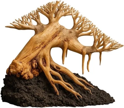 Árbol bonsai de madera a la deriva natural para acuario de Azil - Hecho a mano para marrón  Foto 1 de 4
