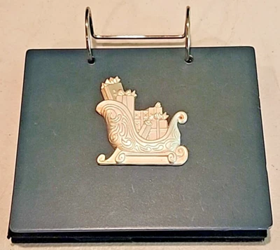 Álbum de fotos de pie trineo de Navidad azul  Foto 1 de 4