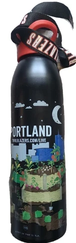 Portland Trail Blazers 16 Oz Commuter Travel Auto Mug With Lid And Lanyard Cover