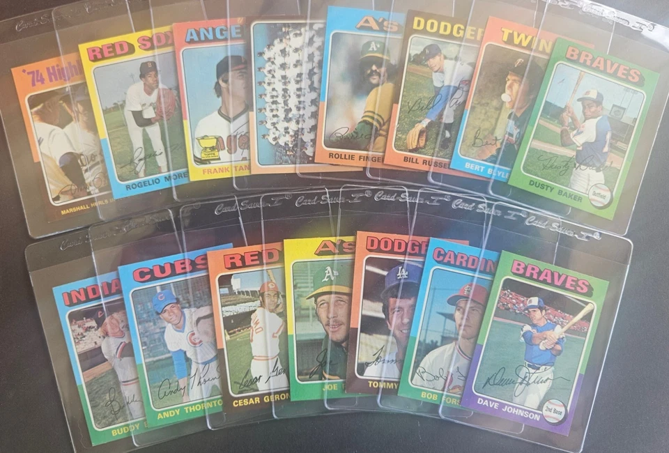 1975 Topps Baseball Stars & Commons - # 1 - 220 - BEAUTIFUL CARDS, many NRMT-MT - Image 1 of 1