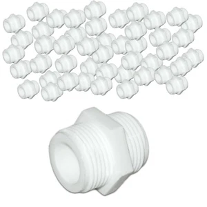 3/4" BSP KUNSTSTOFF NYLON WASCHMASCHINE/WASSER FÜLL SCHLAUCHANSCHLÜSSE - VERLÄNGERER - Bild 1 von 11