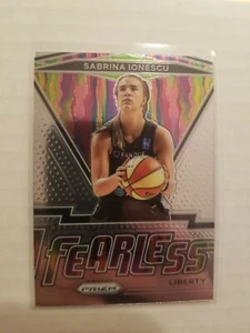 2021 WNBA Prizm Fearless Sabrina Ionescu #20 New York Liberty - FREE SHIPPING - Picture 1 of 1