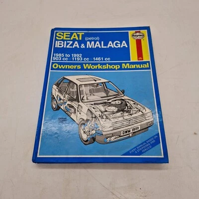 SEAT IBIZA & MALAGA 1985-1992 Petrol HAYNES WORKSHOP OWNERS MANUAL - Image 1 of 4