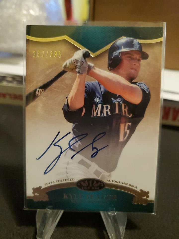 2012 Topps Tier One On the Rise /395 Kyle Seager #OR-KSE Auto | Seattle Mariners - Image 1 of 3