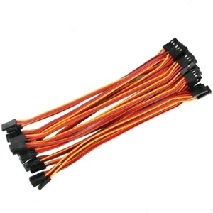 10Pcs 100-500mm Servo Extension Lead Wire Cable For RC Futaba JR Male to Female - Picture 1 of 17