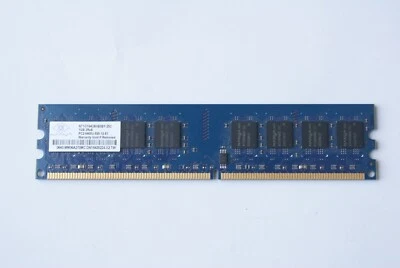 Nanya NT1GT64U8HB0BY-25C PC2-6400U-555-12-E1 1GB Memory RAM from Working Desktop - Image 1 of 4