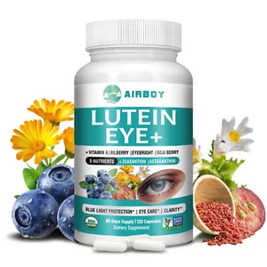Lutein Eye - Zeaxanthin, Astaxanthin, Bilberry - Vision Health, Supplement - Picture 1 of 13