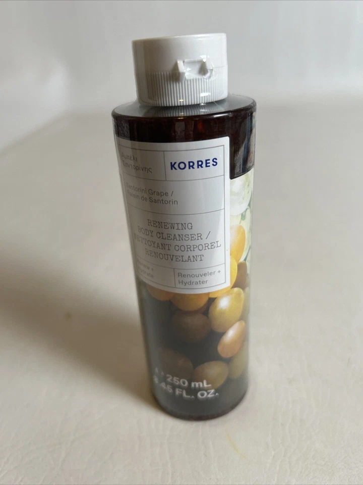 Korres Renewing Body Cleanser Santorini Grape Full Size 8.45oz ReHydrate