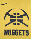 Denver Nuggets Nike Dri Fit T Shirt Mens Med Faded Yellow Nuggets