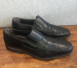 Bruno Magli Raging Loafer Mens Size 7 M Slip On Black Leather Shoes Italy - Bild 1 von 10