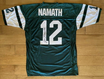 Joe Namath SIGNED New York NY Jets Jersey #12 X Large HOF PSA/DNA AUTOGRAPHED - Image 1 of 4