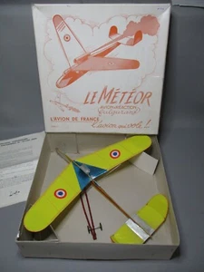 AS746 JETEX SOLIDO AVION DE FRANCE LE METEOR COMETE AVION A REACTION EN BOITE - Foto 1 di 12