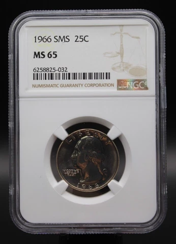 1966 SMS NGC MS65 Clad Washington  (013PID) Cover