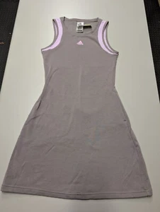Adidas x Zoe Saldana Women's Tank Dress Sleeveless Gray Purple -Size Small - Picture 1 of 4
