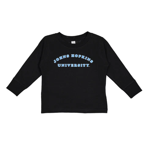 Official NCAA Johns Hopkins University Toddler Long Sleeve T-Shirt Cover