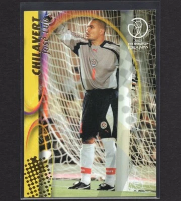 Tarjeta de fútbol de la Copa Mundial Panini 2002 de José Luis Chilavert PARAGUAY #86 PSA Foto 1 de 2