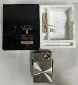 Vintage  Sears Silvertone 8 Transistor Portable Radio With Box (A8) - Picture 1 of 13